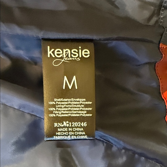 Kensie Jeans Checkered Red and Blue Vest SZ M - Picture 7 of 7